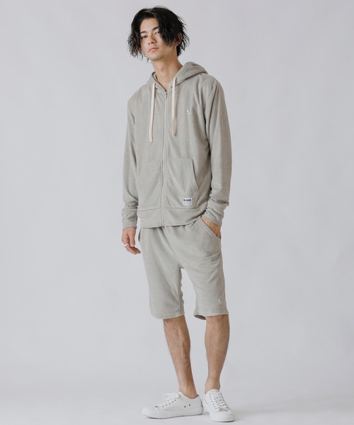 London Denim（ロンドンデニム）の「サマーパイル リラックス イージー ショーツ セットアップ対応可（その他パンツ・メンズ・ブラック/スモークピンク/ホワイト/ネイビー/ベージュ/グレー・48/50）」の10枚目の写真