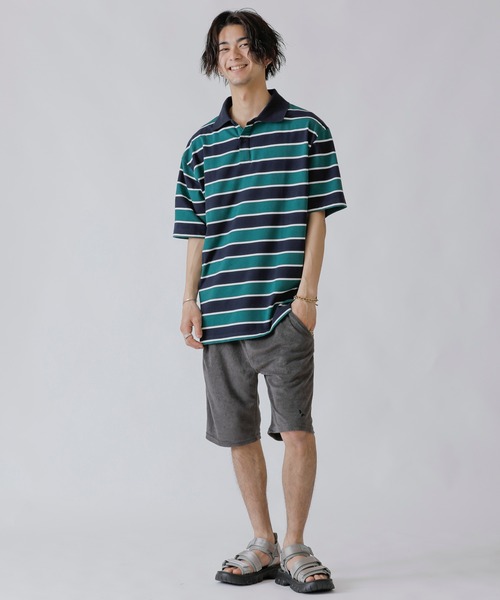 London Denim（ロンドンデニム）の「サマーパイル リラックス イージー ショーツ セットアップ対応可（その他パンツ・メンズ・ブラック/スモークピンク/ホワイト/ネイビー/ベージュ/グレー・48/50）」の12枚目の写真