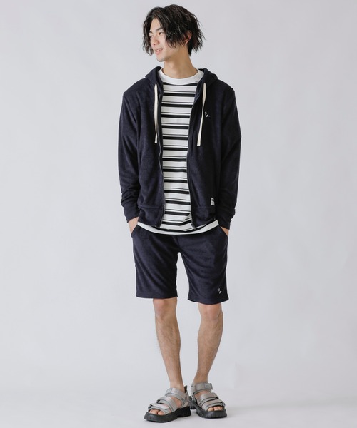 London Denim（ロンドンデニム）の「サマーパイル リラックス イージー ショーツ セットアップ対応可（その他パンツ・メンズ・ブラック/スモークピンク/ホワイト/ネイビー/ベージュ/グレー・48/50）」の13枚目の写真