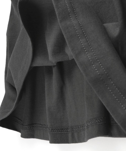 BRANSHES（ブランシェス）の「オフショルダーチュニック（チュニック・キッズ・チャコールグレー/サーモンピンク・90cm/110cm/100cm/120cm/130cm/140cm/150cm）」の10枚目の写真