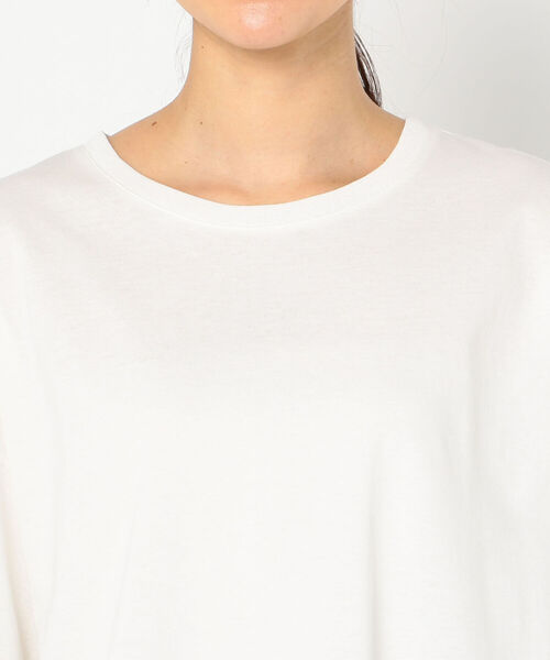 fredy emue（フレディエミュ）の「BIG T-SHIRT（ビッグTシャツ）（Tシャツ/カットソー・レディース・チャコールグレー/オフホワイト/ピンク/グリーン・38）」の16枚目の写真