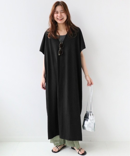 CAL．Berries（カルベリーズ）の「●【CAL.Berries / カルベリーズ】*Relume TRIBLEND V/N OP：別注ワンピース◆（ワンピース・レディース・ブラウン/ブラック/ライトグレー・FREE）」の15枚目の写真