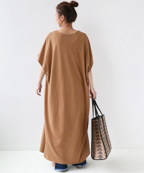 CAL．Berries（カルベリーズ）の「●【CAL.Berries / カルベリーズ】*Relume TRIBLEND V/N OP：別注ワンピース◆（ワンピース・レディース・ブラウン/ブラック/ライトグレー・FREE）」の13枚目の写真