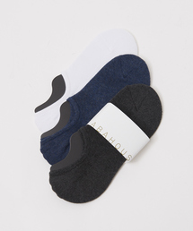 3パック 無地 シューイン ソックス