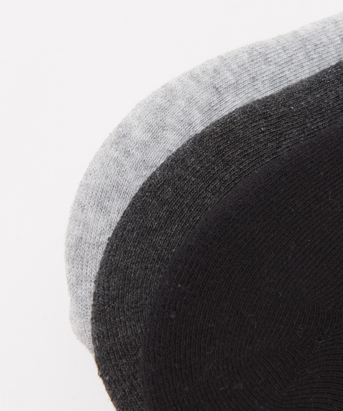 ABAHOUSE（アバハウス）の「3パック 無地 シューイン ソックス（ソックス/靴下・メンズ・アイボリー/ネイビー/チャコールグレー/ブラック・フリー）」の14枚目の写真