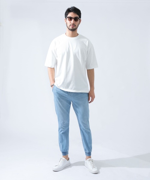 URBAN RESEARCH ROSSO MEN（アーバンリサーチロッソメン）の「ストレッチスキニージョガーデニム（デニムパンツ・メンズ・ライトインディゴブルー/ブラック系その他・SMALL/MEDIUM/LARGE/X-LARGE）」の7枚目の写真