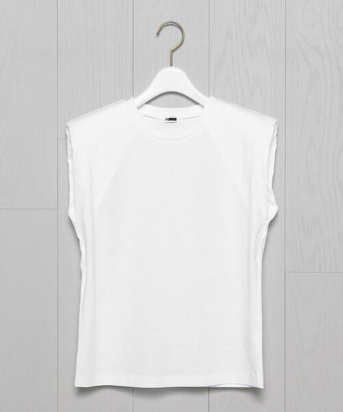 「H　BEAUTY&YOUTH UNITED ARROWS」 ノースリーブトップス FREE ホワイト レディース H BEAUTY&YOUTH UNITED ARROWS タンクトップ ノースリーブ 「H