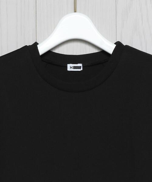 H　BEAUTY&YOUTH UNITED ARROWS（エイチビューティーアンドユースユナイテッドアローズ）の「＜H＞SHOULDER PAD COTTON NO SLEEVE TOP/カットソー（Tシャツ/カットソー・レディース・ホワイト/ブラック・FREE）」の11枚目の写真