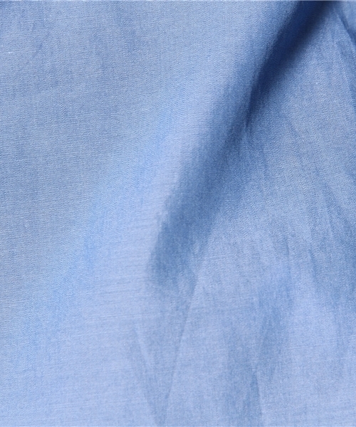 Kastane（カスタネ）の「【Kastane】ブロードラウンド前ボタンシャツ（シャツ/ブラウス・レディース・ホワイト/ブルー・FREE）」の6枚目の写真