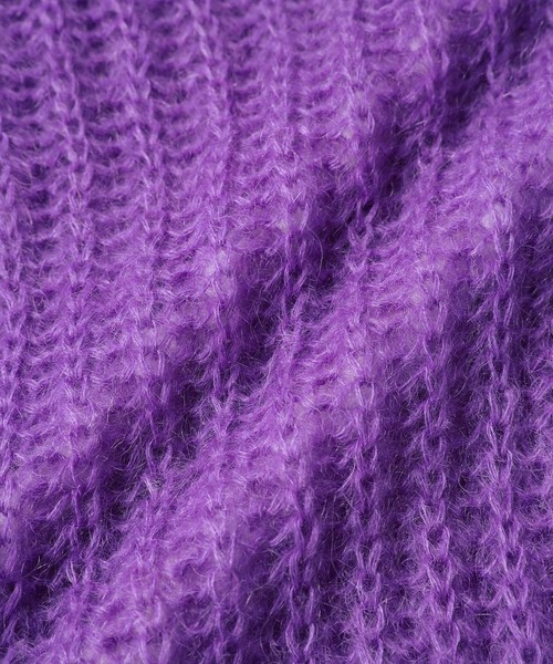 MADEMOISELLE ROPE'（マドモアゼル ロペ）の「KIDモヘアクルーネックニットプルオーバー（ニット/セーター・レディース・グレー/パープル・38）」の18枚目の写真