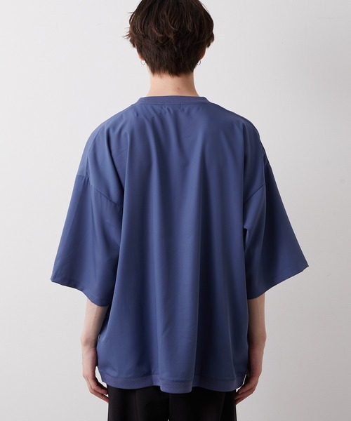 JUNRED（ジュンレッド）の「ライトスムースタッチS/Sプルオーバー（Tシャツ/カットソー・メンズ・ベージュ/ピンク/ブルー系その他4・S/M/L）」の15枚目の写真