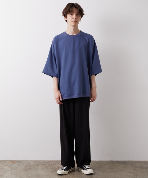 JUNRED（ジュンレッド）の「ライトスムースタッチS/Sプルオーバー（Tシャツ/カットソー・メンズ・ベージュ/ピンク/ブルー系その他4・S/M/L）」の20枚目の写真