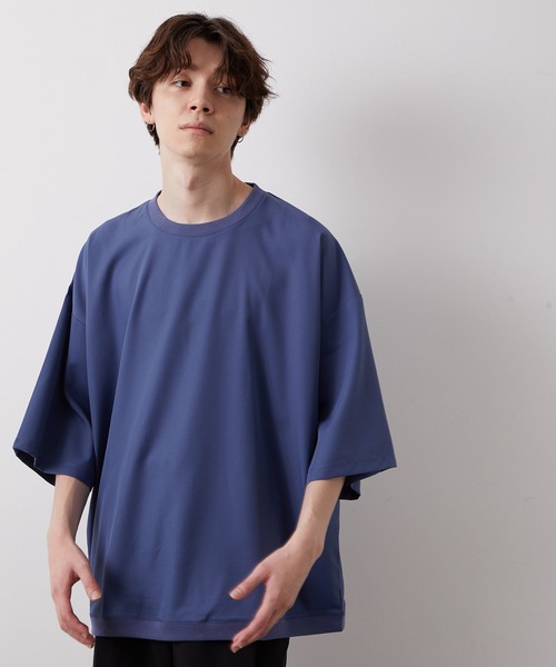 JUNRED（ジュンレッド）の「ライトスムースタッチS/Sプルオーバー（Tシャツ/カットソー・メンズ・ベージュ/ピンク/ブルー系その他4・S/M/L）」の19枚目の写真