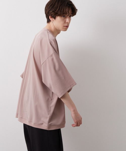 JUNRED（ジュンレッド）の「ライトスムースタッチS/Sプルオーバー（Tシャツ/カットソー・メンズ・ベージュ/ピンク/ブルー系その他4・S/M/L）」の17枚目の写真