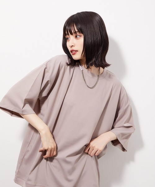 JUNRED（ジュンレッド）の「ライトスムースタッチS/Sプルオーバー（Tシャツ/カットソー・メンズ・ベージュ/ピンク/ブルー系その他4・S/M/L）」の8枚目の写真