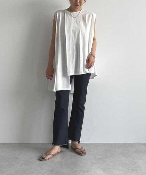 EMMEL REFINES(エメルリファインズ)の「<EMMEL REFINES(エメル リファインズ)>EM スキニー フレア デニム/ パンツ(デニムパンツ・レディース・ブラック/コバルトブルー・S/M/XS)」の16枚目の写真