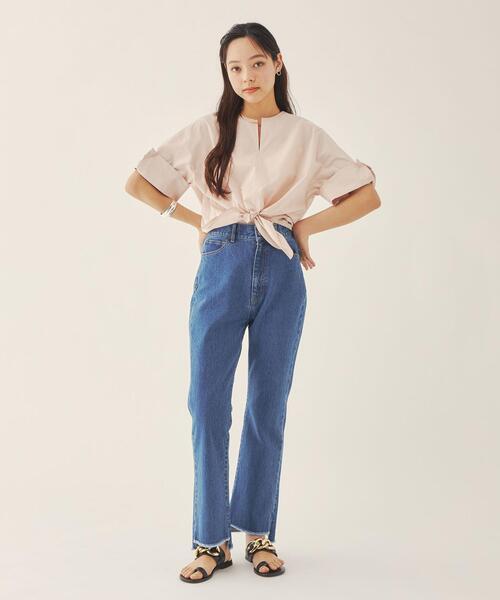 EMMEL REFINES(エメルリファインズ)の「<EMMEL REFINES(エメル リファインズ)>EM スキニー フレア デニム/ パンツ(デニムパンツ・レディース・ブラック/コバルトブルー・S/M/XS)」の17枚目の写真