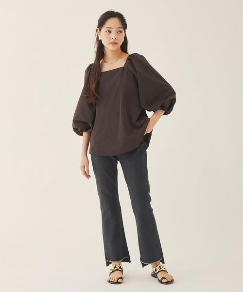 EMMEL REFINES(エメルリファインズ)の「<EMMEL REFINES(エメル リファインズ)>EM スキニー フレア デニム/ パンツ(デニムパンツ・レディース・ブラック/コバルトブルー・S/M/XS)」の19枚目の写真