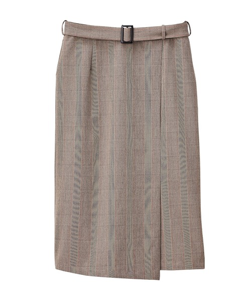 GeeRA（ジーラ）の「ベルト付ラップ風スカート（スーツスカート）」 - WEAR