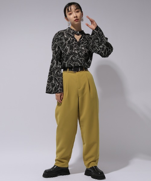 HARE(ハレ)の「2WAYシャーリングブラウス(HARE)(シャツ/ブラウス・レディース・ホワイト/ブラック/ブラウン/ホワイト系その他/ブラック系その他・FREE)」の22枚目の写真