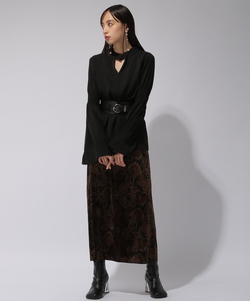 HARE(ハレ)の「2WAYシャーリングブラウス(HARE)(シャツ/ブラウス・レディース・ホワイト/ブラック/ブラウン/ホワイト系その他/ブラック系その他・FREE)」の20枚目の写真