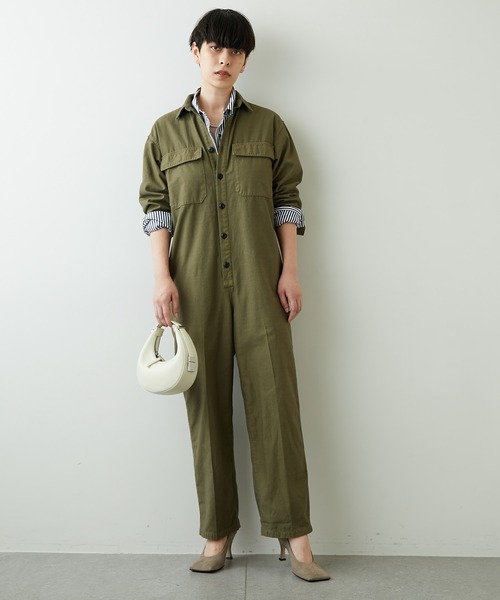 Whim Gazette（ウィムガゼット）の「バックサテンツナギ（つなぎ