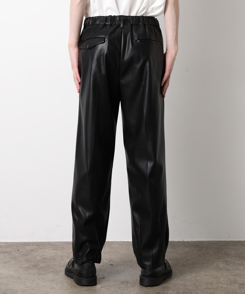 JUNRED（ジュンレッド）の「フェイクレザータックワイドパンツ（その他パンツ・メンズ・ブラック・S/M/L）」の14枚目の写真