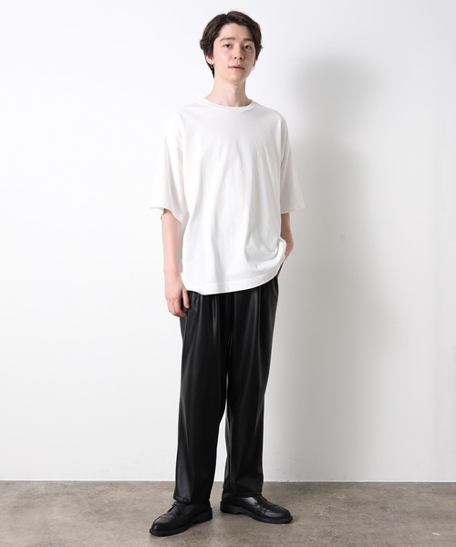 JUNRED（ジュンレッド）の「フェイクレザータックワイドパンツ（その他パンツ・メンズ・ブラック・S/M/L）」の16枚目の写真