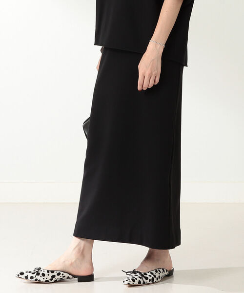 中古】<br>lachement <br>ベルデッドスカート ブラック×ブラウン