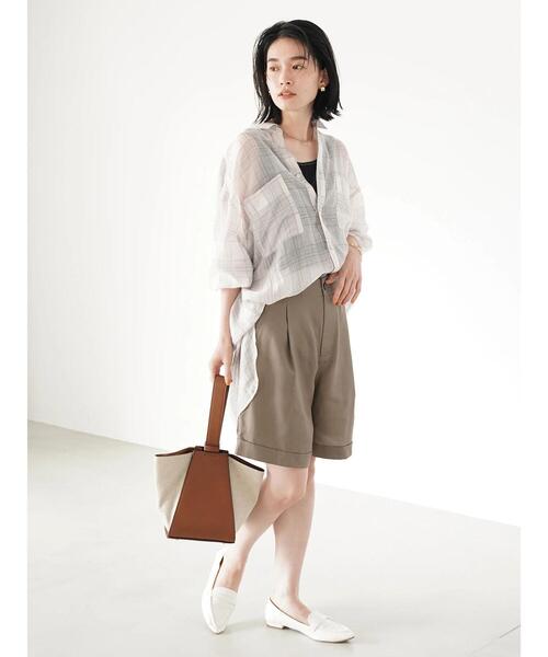 AMERICAN HOLIC(アメリカンホリック)の「裾折り返しショートパンツ(その他パンツ・レディース・モカ・S/M/L)」の7枚目の写真