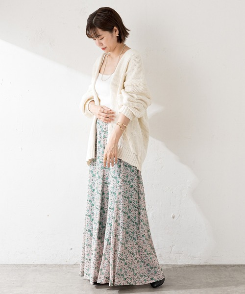 SHENERY(シーナリー)の「プリントフレアマキシスカート(スカート・レディース・グリーン/イエロー・36/38)」の19枚目の写真