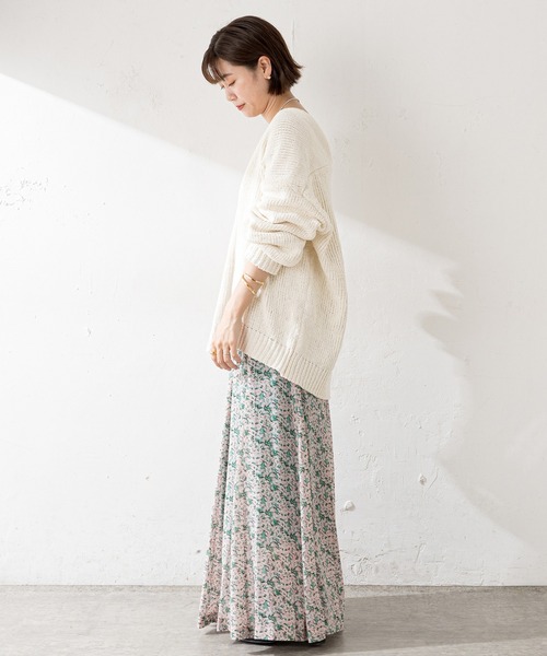 SHENERY(シーナリー)の「プリントフレアマキシスカート(スカート・レディース・グリーン/イエロー・36/38)」の4枚目の写真