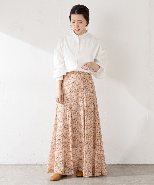 SHENERY(シーナリー)の「プリントフレアマキシスカート(スカート・レディース・グリーン/イエロー・36/38)」の16枚目の写真