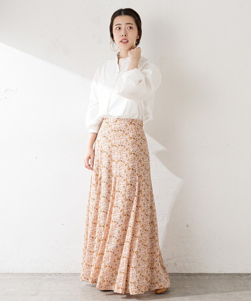 SHENERY(シーナリー)の「プリントフレアマキシスカート(スカート・レディース・グリーン/イエロー・36/38)」の11枚目の写真