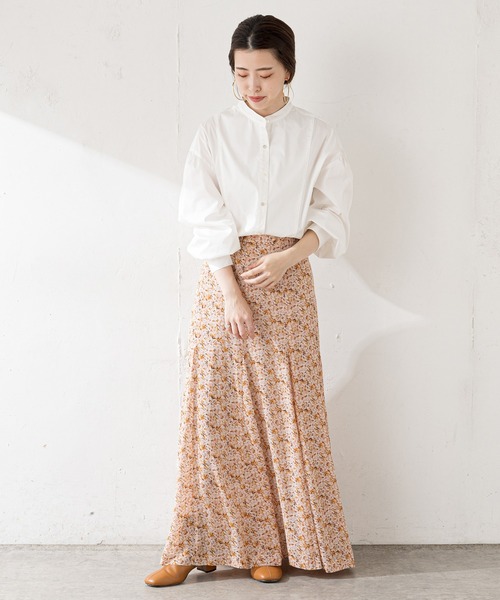 SHENERY(シーナリー)の「プリントフレアマキシスカート(スカート・レディース・グリーン/イエロー・36/38)」の21枚目の写真