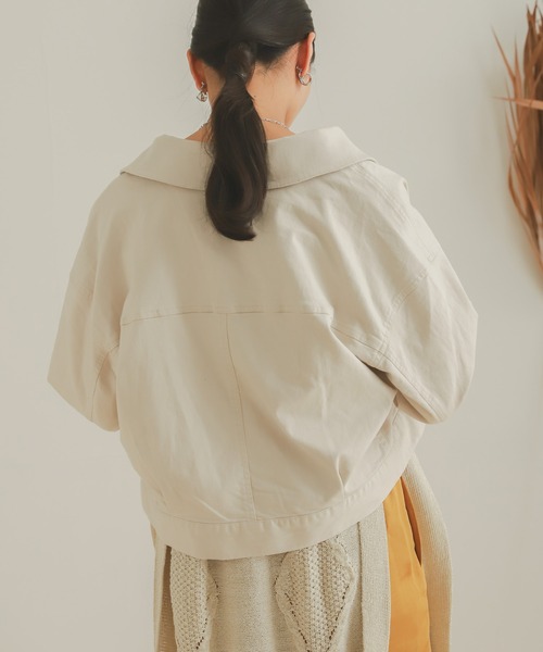 SENSE OF PLACE by URBAN RESEARCH（センスオブプレイスバイアーバンリサーチ）の「ワークジャケット（その他アウター・レディース・ブラック/カーキ/アイボリー・ONE）」の14枚目の写真