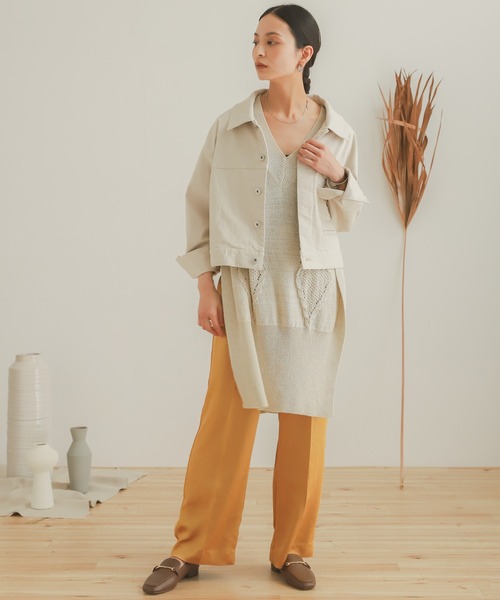 SENSE OF PLACE by URBAN RESEARCH（センスオブプレイスバイアーバンリサーチ）の「ワークジャケット（その他アウター・レディース・ブラック/カーキ/アイボリー・ONE）」の18枚目の写真