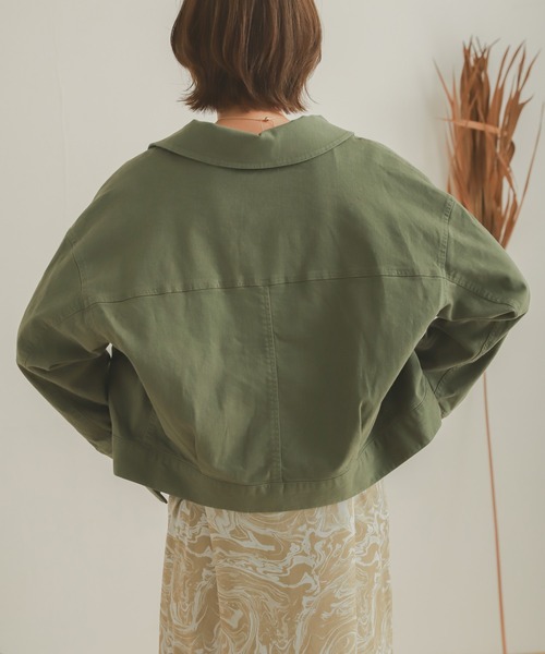 SENSE OF PLACE by URBAN RESEARCH（センスオブプレイスバイアーバンリサーチ）の「ワークジャケット（その他アウター・レディース・ブラック/カーキ/アイボリー・ONE）」の19枚目の写真