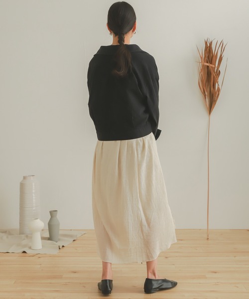 SENSE OF PLACE by URBAN RESEARCH（センスオブプレイスバイアーバンリサーチ）の「ワークジャケット（その他アウター・レディース・ブラック/カーキ/アイボリー・ONE）」の7枚目の写真