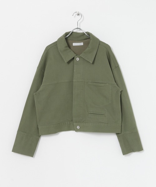 SENSE OF PLACE by URBAN RESEARCH（センスオブプレイスバイアーバンリサーチ）の「ワークジャケット（その他アウター・レディース・ブラック/カーキ/アイボリー・ONE）」の21枚目の写真