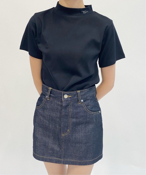 Charles Chaton（シャルルシャトン）の「CC タートルTシャツ（Tシャツ/カットソー・レディース・ホワイト/ブラック・FREE）」の4枚目の写真