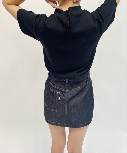 Charles Chaton（シャルルシャトン）の「CC タートルTシャツ（Tシャツ/カットソー・レディース・ホワイト/ブラック・FREE）」の5枚目の写真