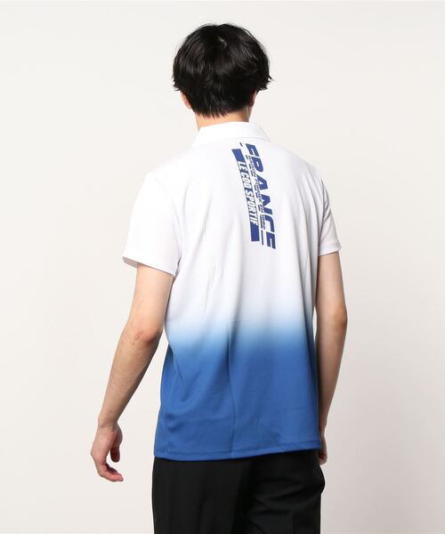 ゴルフ RIJOUME グラデーションプリント半袖シャツ メンズ ウェア 父の日 シャツ ポロシャツ ゴルフ スポーツ