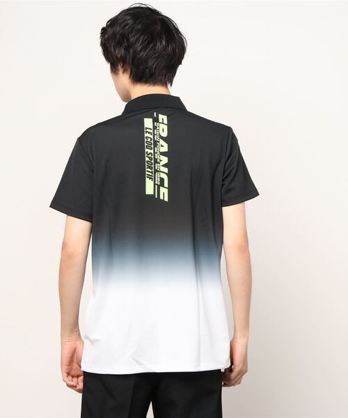 ゴルフ RIJOUME グラデーションプリント半袖シャツ メンズ ウェア 父の日 シャツ ポロシャツ ゴルフ スポーツ