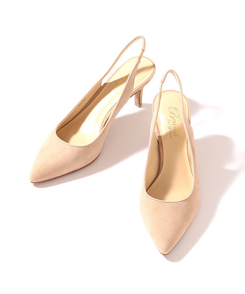 Demi-Luxe BEAMS（デミルクス ビームス）の「Demi-Luxe BEAMS / バックストラップ パンプス（パンプス・レディース・ネイビー/ベージュ/イエロー・22.5cm/25.0cm/23.0cm/25.5cm/24.0cm/23.5cm/24.5cm）」の2枚目の写真