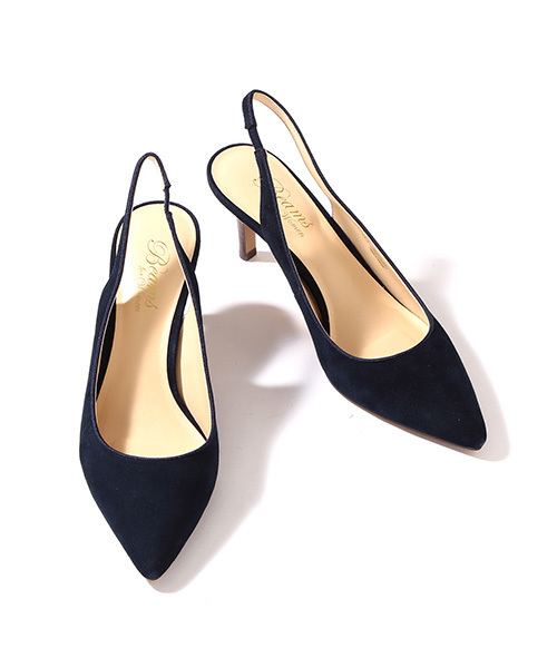 Demi-Luxe BEAMS（デミルクス ビームス）の「Demi-Luxe BEAMS / バックストラップ パンプス（パンプス・レディース・ネイビー/ベージュ/イエロー・22.5cm/25.0cm/23.0cm/25.5cm/24.0cm/23.5cm/24.5cm）」の3枚目の写真