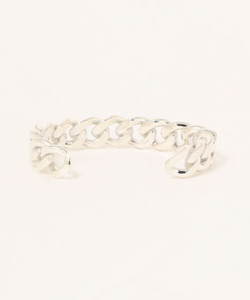 Lemme.（レム）の「【Lemme./レム】thick chain bangle（バングル/リストバンド・レディース・シルバー・フリー）」の2枚目の写真