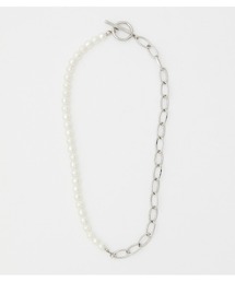 AZUL by moussy | FAUX PEARL×CHAIN NECKLACE/フェイクパール×チェーンネックレス(ネックレス)