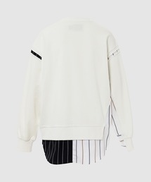 【関税込み】Feng Chen Wang ホワイト パネル スウェットシャツ Feng Chen Wang シャツパネル スウェットシャツ | ニュートラル