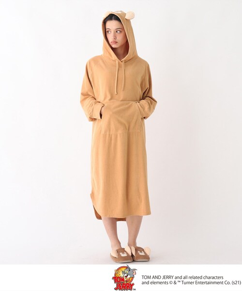 セール コラボ トムとジェリー パイルフェイスルームワンピース ワンピース Opaque Clip オペークドットクリップ のファッション通販 Zozotown